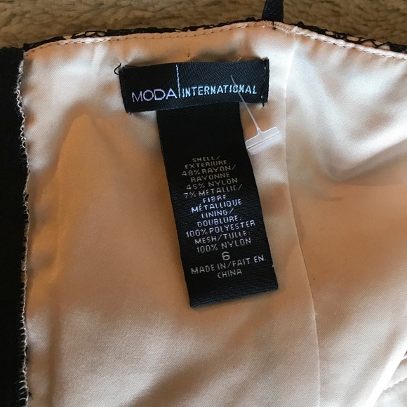 🥂MODA International Black Lace Cocktail Dress🔥 - Picture 5 of 5